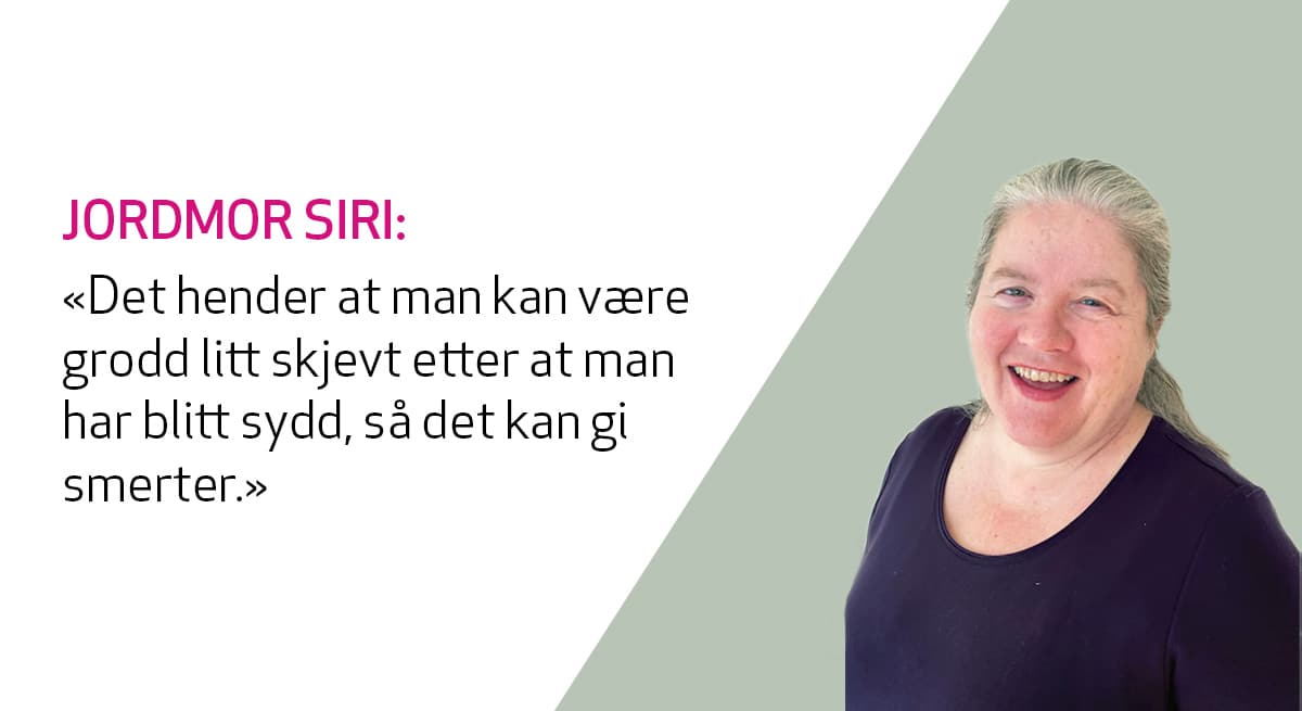 jordmor siri von krogh gir råd til kvinne som opplever smerter etter graviditet