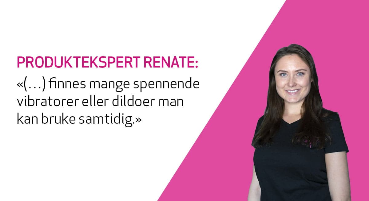 Kondomeriets produktekspert gir råd til sexleketøy som kan kombineres med Womanizer