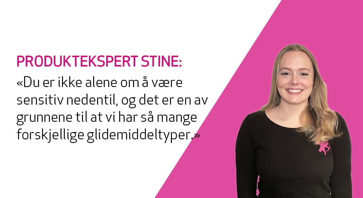 Kondomeriets produktekspert gir råd ved valg av glidemiddel