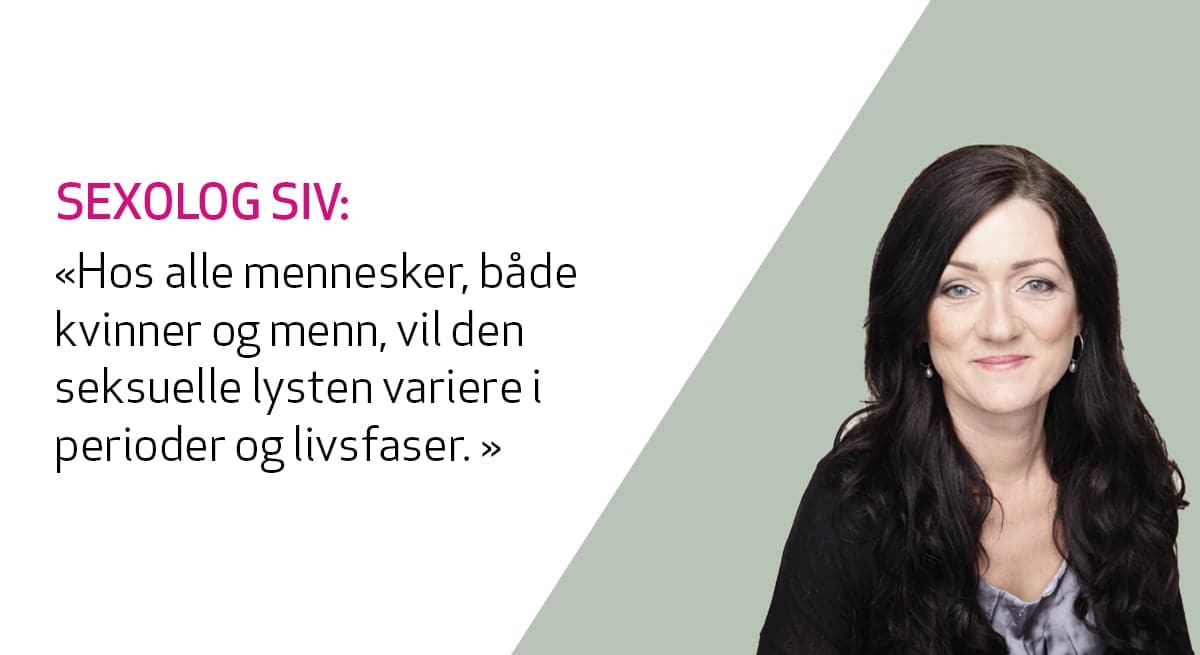 Sexolog Siv Gamnes svarer på spørsmål om nedsatt sexlyst