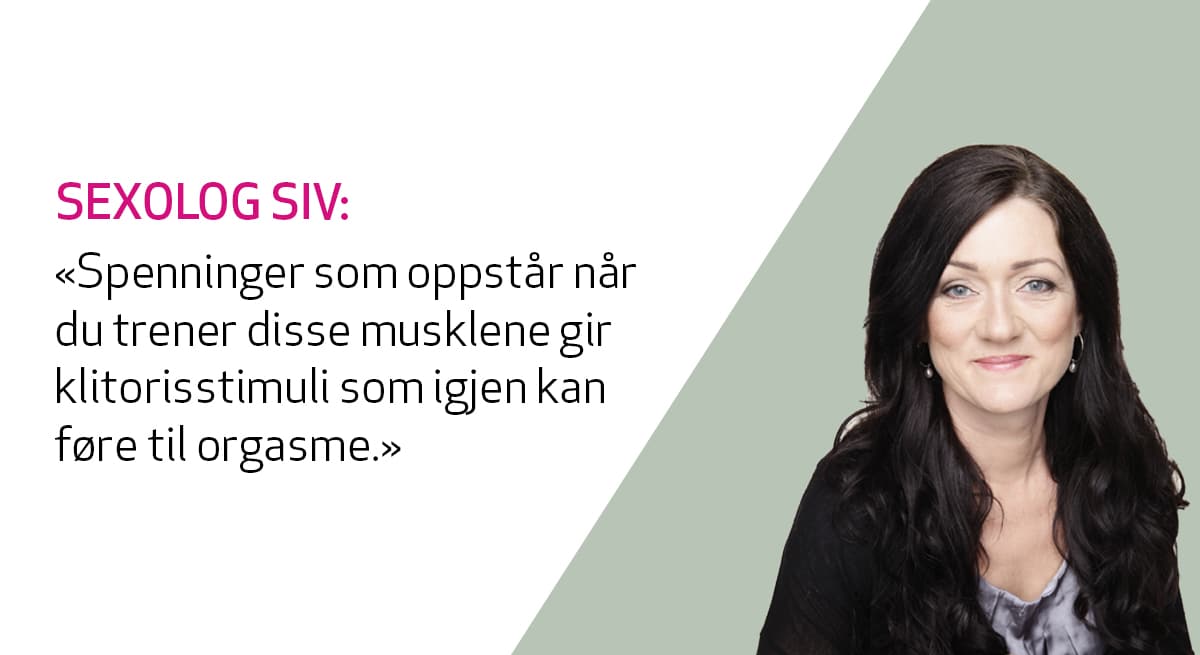Sexolog Siv Gamnes gir råd til kvinne som opplever treningsutløst orgasme