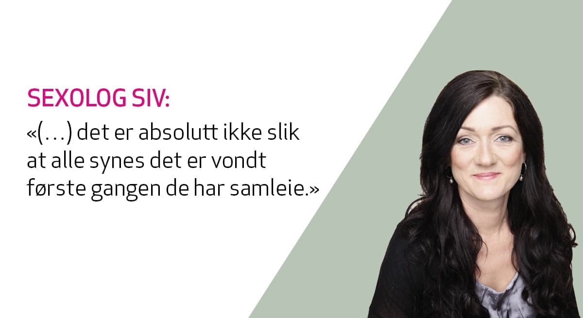 Sexolog Siv Gamnes gir råd til kvinne som skal ha sex for første gang