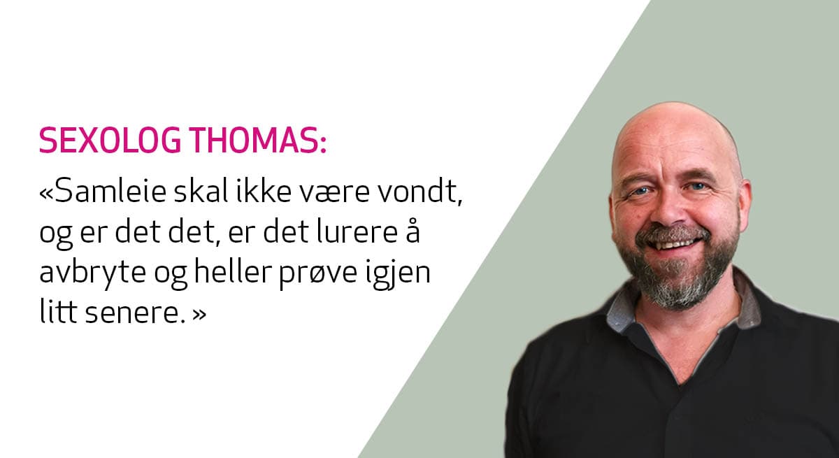sexologen Thomas Winther svarer på spørsmål om smerter under sex