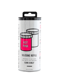 Pirrende tilbehør - Clone-A-Willy refill silikon rosa - bilde