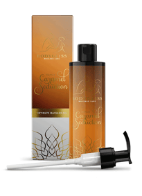 Pirrende tilbehør - Massasjeglid BodyGliss 2-i-1 toffee - bilde