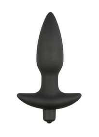 Sexleketøy - EasyToys sort vibrerende analplugg - bilde