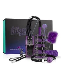 Frekke sexleketøy - BDSM-sett Secret Pleasure lilla - bilde