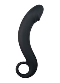 Sexleketøy - EasyToys sort dildo for prostata - bilde