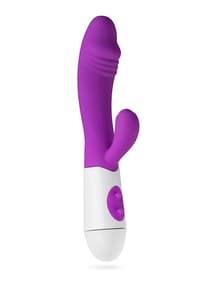Sexleketøy - Teazers Realistisk lilla rabbitvibrator - bilde