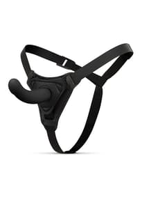 Frekke sexleketøy - EasyToys Smooth strap-on sett sort - bilde