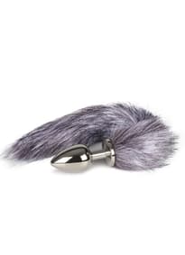 Sexleketøy - EasyToys Fox Tail buttplug No. 4 sølv Large - bilde