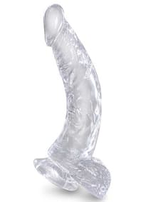 Sexleketøy - Dildo Clear King Cock 19 cm - bilde