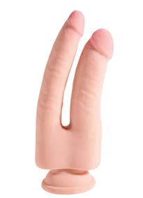 Sexleketøy - Dildo 2-i-1 King Cock Plus 23,5 cm - bilde