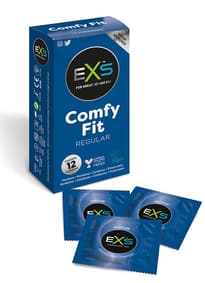 Pirrende tilbehør - Kondomer EXS Regular Fit 12 pk - bilde