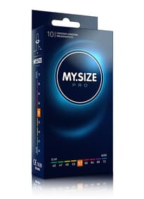 Pirrende tilbehør - Kondomer MySize PRO 57 mm 10 pk - bilde
