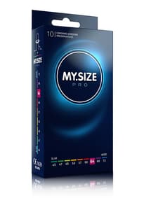 Pirrende tilbehør - Kondomer MySize PRO 64 mm 10 pk - bilde