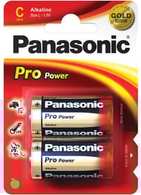 Pirrende tilbehør - Panasonic C-batterier 2pk - bilde