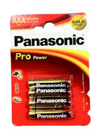Pirrende tilbehør - Panasonic AAA-batterier 4pk - bilde