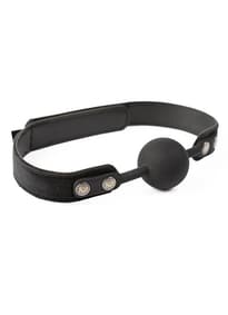Frekke sexleketøy - SEI-MIO - Strictly Come Quietly Soft Strap Silicone Ball Gag - bilde