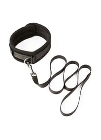 Frekke sexleketøy - SEI-MIO - Take the Lead Padded Neck Collar and Leash - bilde