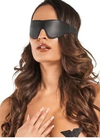 Frekke sexleketøy - Bedroom Fantasies Faux Leather Blindfold - bilde