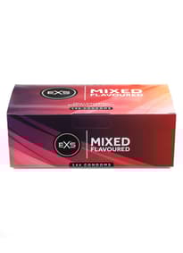 Pirrende tilbehør - Kondomer EXS Mixed Flavours 144 pk - bilde