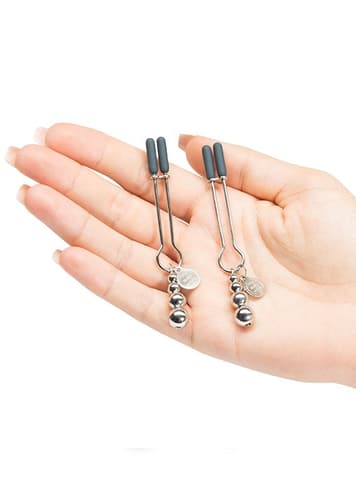 Frekke sexleketøy - Fifty Shades The Pinch brystklyper - bilde 2