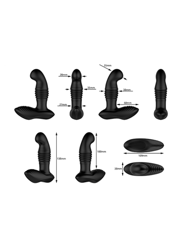 Analsex - Prostatavibrator Nexus Thrust remote - bilde 8