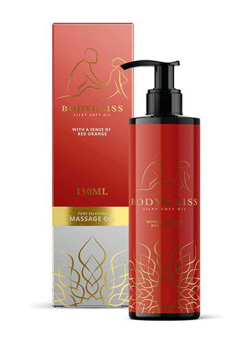 Glidemiddel - Massasjeglid BodyGliss 2-i-1 red orange - bilde 1