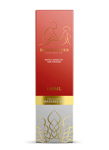 Glidemiddel - Massasjeglid BodyGliss 2-i-1 red orange - bilde 3
