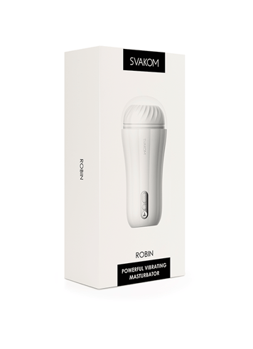 Sexleketøy for menn - Masturbator Svakom Robin hvit - bilde 8