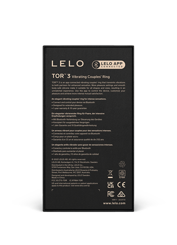 Sexleketøy for menn - Lelo Tor 3 sort penisring - bilde 3