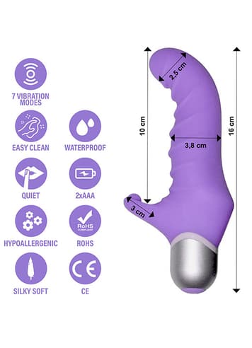 Vibrator - Rabbitvibrator Feelz Toys Fonzie lilla - bilde 2