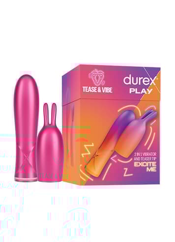 Sexleketøy for henne - Klitorisvibrator Durex Tease & vibe 2in1 - bilde 2