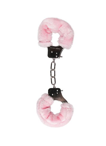 Frekke sexleketøy - EasyToys håndjern med pels rosa - bilde 1