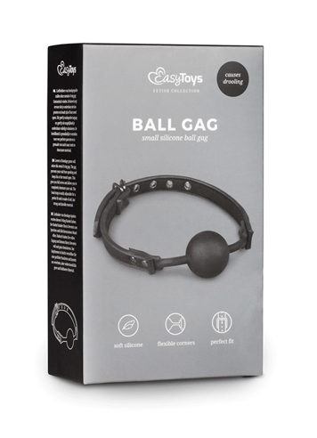 Frekke sexleketøy - EasyToys Ball gag sort silikon - bilde 2