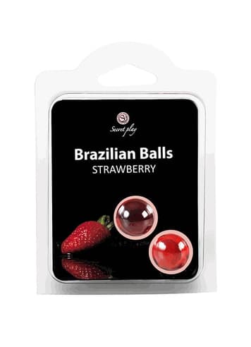 Massasjeolje - Brazilian balls jordbær - bilde 1