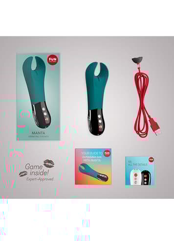 Sexleketøy for menn - Penisvibrator Fun Manta blå - bilde 15