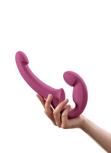 Frekke sexleketøy - Fun Share Lite strap-on rosa - bilde 5