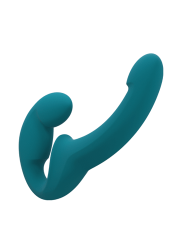 Frekke sexleketøy - Fun Share Lite strap-on blå - bilde 4