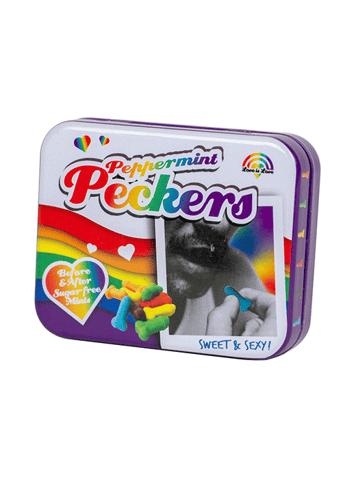 Spiselig - Regnbuefarget penis mint pastiller - bilde 1
