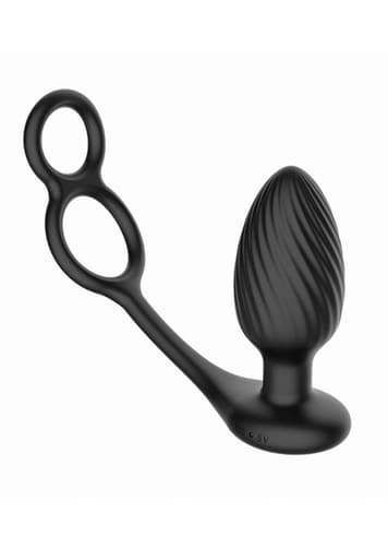 Analsex - Tornado Rotating Plug with Cock & Ball Rings - bilde 1