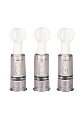 Frekke sexleketøy - EasyToys Nipple & Clit suckers 3pk. - bilde 1