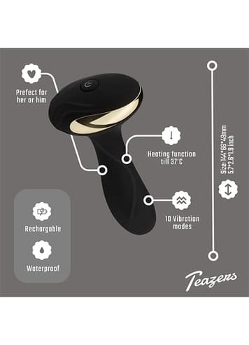 Analsex - Teazers sort analvibrator varmende - bilde 12