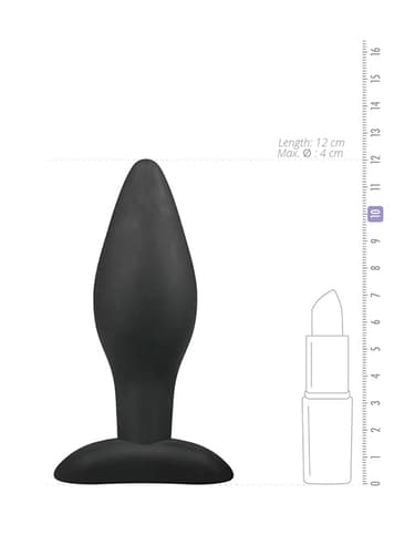 Analsex - EasyToys medium sort analplugg silikon - bilde 5