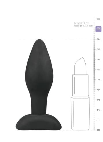 Analsex - EasyToys liten sort analplugg silikon - bilde 4