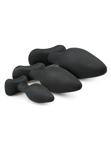Analsex - EasyToys sort analpluggsett 3 pk - bilde 3