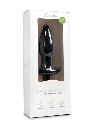 Analsex - EasyToys sort vibrerende analplugg - bilde 2