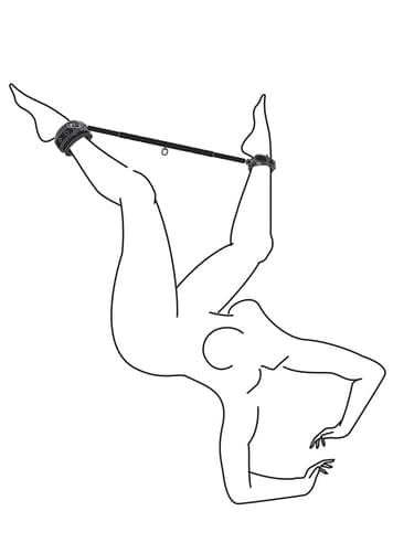 Frekke sexleketøy - EasyToys justerbar spreaderbar sort - bilde 2