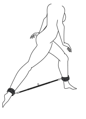 Frekke sexleketøy - EasyToys justerbar spreaderbar sort - bilde 3